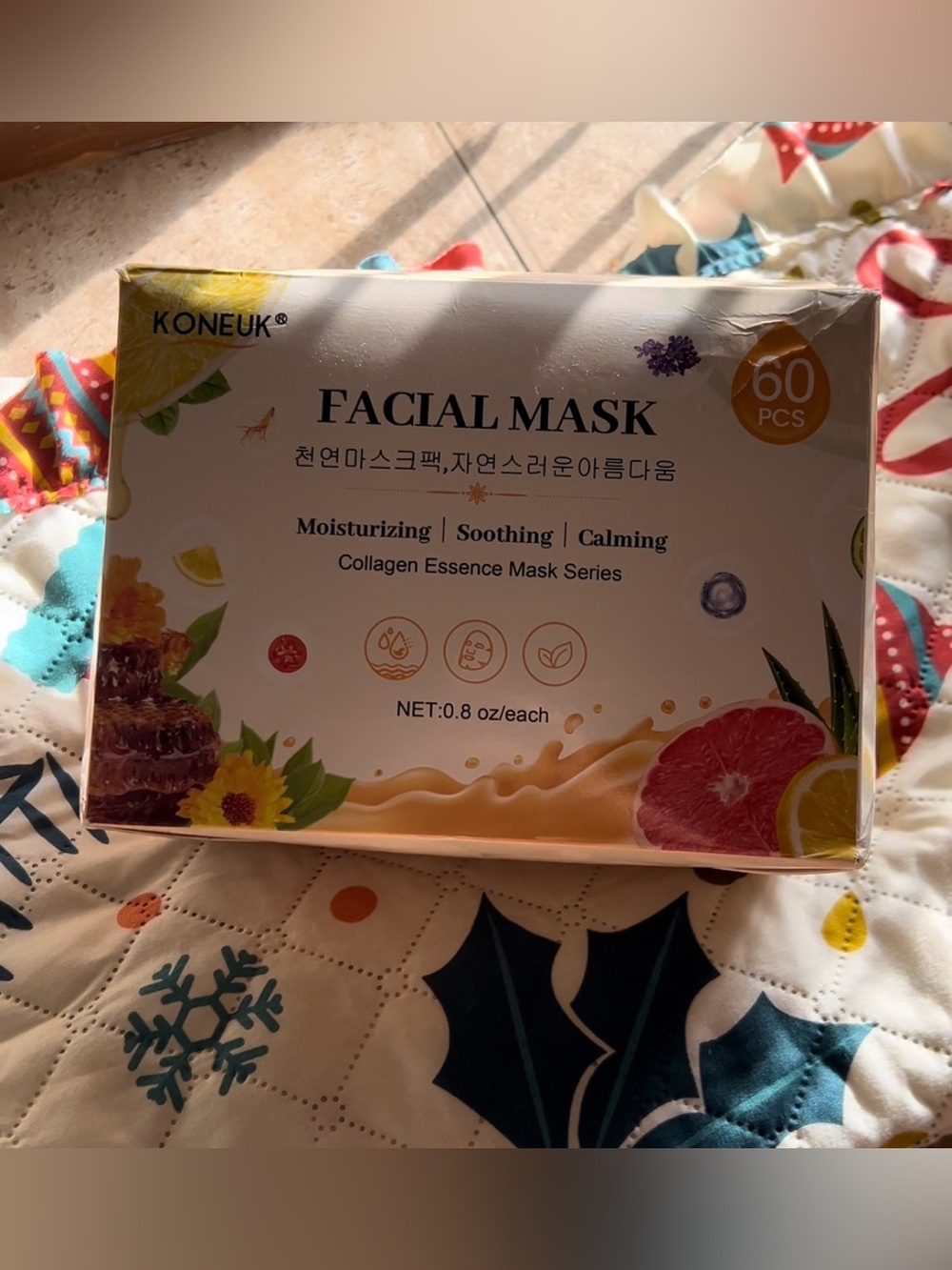 Moisturizing Soothing Calming Facial Mask - White